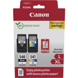 CANON Photo Value Pack L/XL CMYBK PGCL540/1 PIXMA MG2150 GP-501 50Bl.