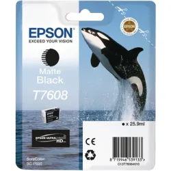 EPSON Tintenpatrone matte schwarz T76084N10 SureColor P 600 25,9ml