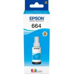 EPSON Tintenbeh&auml;lter 664 cyan T664240 EcoTank L355/L555 6500 Seiten