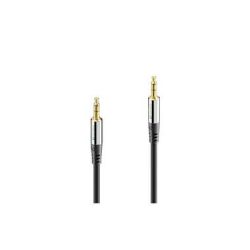 sonero - Audio-Kabel 3.5 mm Klinke, Schwarz, One Size