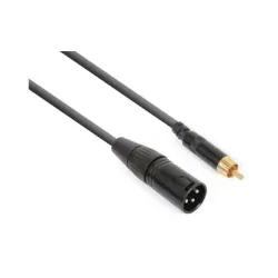 PD-Connex - CX132 XLR 3 Pole, male - Cinch 0.15 m, Schwarz, One Size