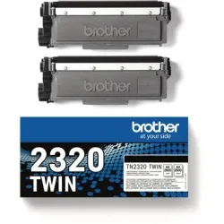 BROTHER Toner Twin Pack schwarz TN-2320TWIN HL-L2340/L2360 2x2600 Seiten