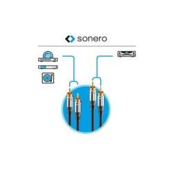 sonero Audio-Kabel Cinch - Cinch 1 m