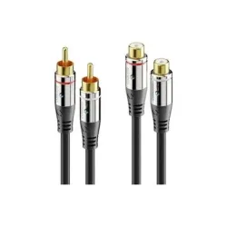 sonero - Audio-Kabel Cinch - Cinch 3 m, Schwarz, One Size
