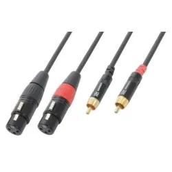 PD Connex CX68-1 XLR 3 Pole, female - Cinch 1.5 m