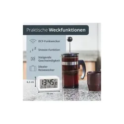 ADE Funkwecker digital Weiss