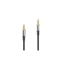 sonero - Audio-Kabel 3.5 mm Klinke, Schwarz, One Size