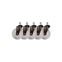 LC-Power Gaming Stuhlrollen 5er Set Weiss