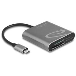 DeLock - Usb Type-c Card Reader F�r Sd Express Und Cfexpress Speicherkarten, Grau