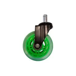 LC-Power Gaming Stuhlrollen 5er Set Grün