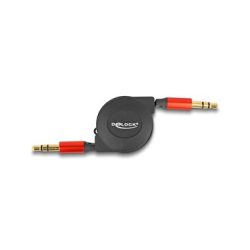 Delock Audio-Kabel aufrollbar 3.5 mm Klinke - 3.5 mm Klinke 0.9 m