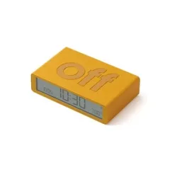 LEXON Wecker Flip Classic LR157J9 gelb, USB-C