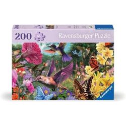 Feel Well & Puzzle - Kolibris und Schmetterlinge - Erwachsenenpuzzle mit 200 XL-Teilen und extra Bildvorlage