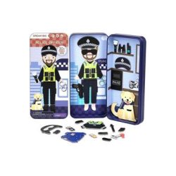 mierEdu Kinderspiel Reise-Magnetspielbox – Polizist