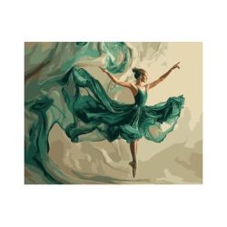 Colorelle Malen nach Zahlen Balletttänzerin in Grün