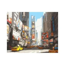 Colorelle Malen nach Zahlen Taxis in New Yorker Skyline