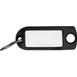 RIEFFEL Schl&uuml;ssel-Anh&auml;nger 8034FS SCHWA schwarz 100 St&uuml;ck