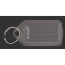 RIEFFEL Schl&uuml;sseletiketten 38x22mm KT1000TRA transparent 100 St&uuml;ck