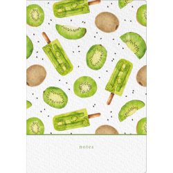 NATUR VERLAG Notizbuch Crushpaper A5 11008N Kiwi Muster, dotted