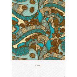 NATUR VERLAG Notizbuch Crushpaper A5 11014N Kaffee Muster, dotted