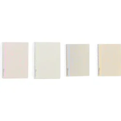 ANCOR Spiralbuch Ecocover A4 116083 ECOLOGIQUE,90g,liniert 80 Bl.