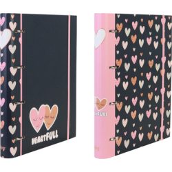 ANCOR Ringbuch A4 118223 B'LOG HEARTS, 4-rings, liniert