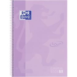 OXFORD Spiralbuch A4+ 400138325 liniert pastelllila 80 Blatt