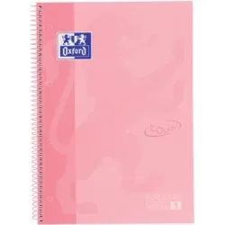 OXFORD Spiralbuch A4+ 400138324 liniert pastellrosa 80 Blatt
