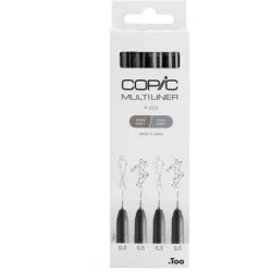 COPIC Multiliner 22075634 grau 4 St&uuml;ck