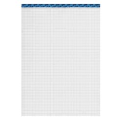 B&Uuml;ROLINE B&uuml;roblock weiss A5 725278 kariert, 80g, 4mm 100 Blatt
