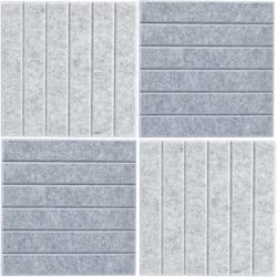 ZELLER Pinboard-Set, 4tlg. 30x30 cm 11579 hell-/dunkelgrau