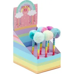ROOST Kugelschreiber ST7254 Beads Pompom