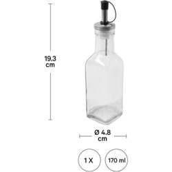 I AM CREATIVE &Ouml;lflasche 170ml 5100.30 mit Metallausgiesser