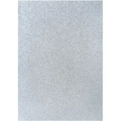 I AM CREATIVE Glitterpapier A4 4070.606 silber, 100g