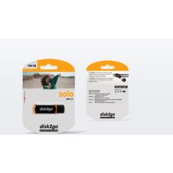 DISK2GO USB-Stick solo 128GB 30006625 Type C USB 3.2