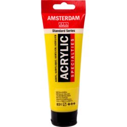 AMSTERDAM Acrylfarbe 120ml 17098312 metallic gelb 831