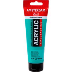 AMSTERDAM Acrylfarbe 120ml 17098362 metallic gr&uuml;n 836
