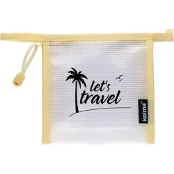 KOLMA Reissverschlusstasche 15x15cm 08.187.15 Mesh Bag,let's tavel