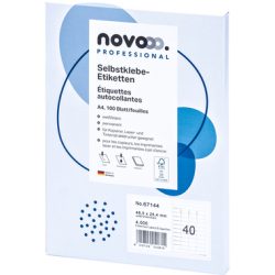 NOVOOO Etiketten 48.5x25.4mm 67144 weiss 4000 St&uuml;ck