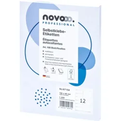 NOVOOO Etiketten 105x48mm 67154 weiss 1200 St&uuml;ck