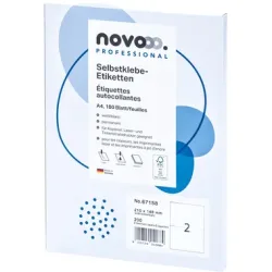 NOVOOO Etiketten 210x148mm 67158 weiss 200 St&uuml;ck