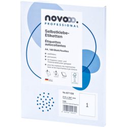 NOVOOO Etiketten 210x297mm 67159 weiss 100 St&uuml;ck