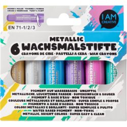 I AM CREATIVE Wachsmalstifte 4005.55 Metallic 6 St&uuml;ck