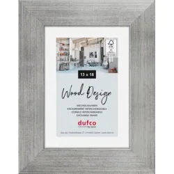 DUFCO Holz-Bilderrahmen 13x18cm 1610.80066 Larisis silber