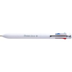 PENTEL Kugelschreiber iZee 1mm BXC470-W weiss, 4 Schriftfarben