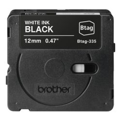 PTOUCH Band weiss/schwarz n.laminiert BTAG-335 PT-N10/N20/N25BT 12 mm