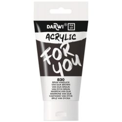 DARWI Acrylfarbe 75ml DF5150075830C Braun Vandijck