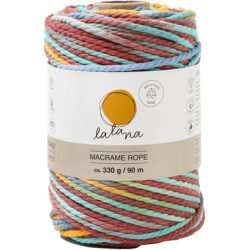 I AM CREATIVE Macrame Rope 6204.98 Rainbow 2, 3mm, 330g