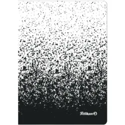 PELIKAN Notizbuch A6 300002335 kariert schwarz/weiss