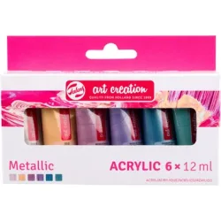 TALENS Acrylfarbe 6x12ml 9021861M Metallic